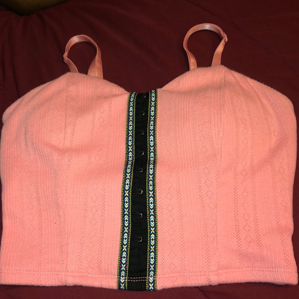 Pink crop top